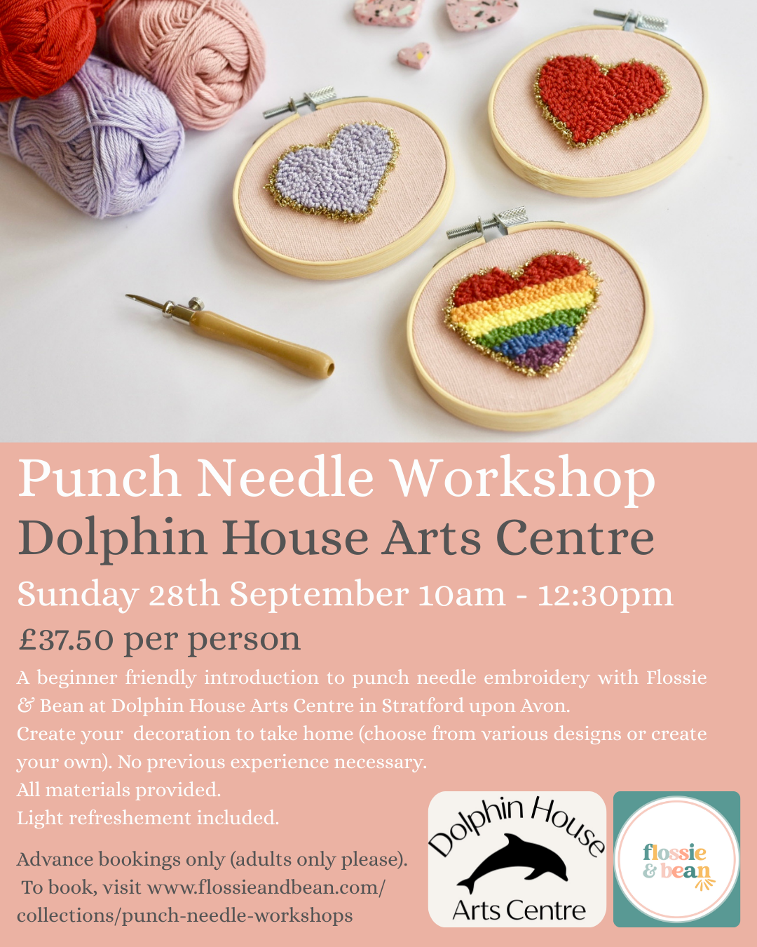 Punch Needle Workshop | Dolphin House Arts Centre | 28.09.25 10am - 12:30pm