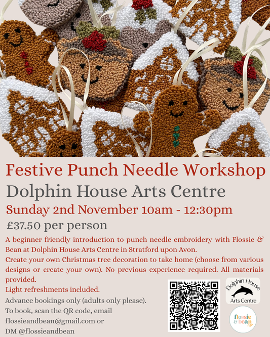 Festive Punch Needle Workshop | Dolphin House Arts Centre | 02.11.25 10am - 12:30pm