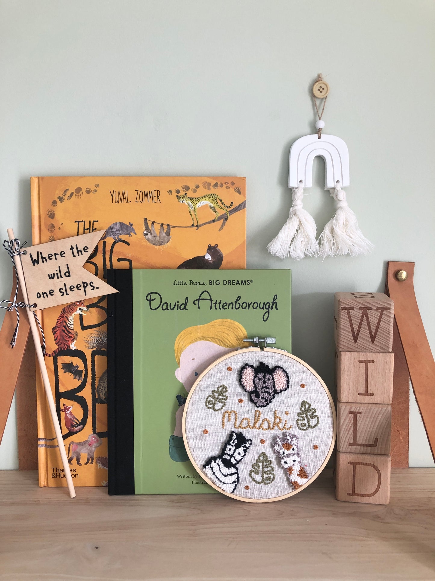 Personalised Safari Animal Hoop