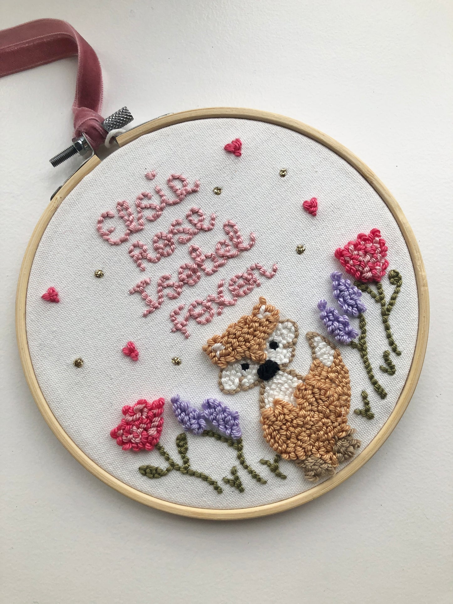 Custom Punch Needle Art | Personalised Name Sign