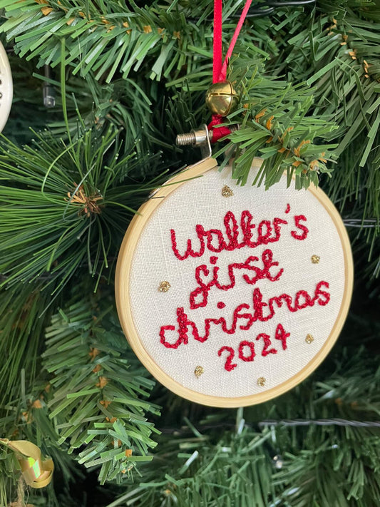 Personalised First Christmas Decoration
