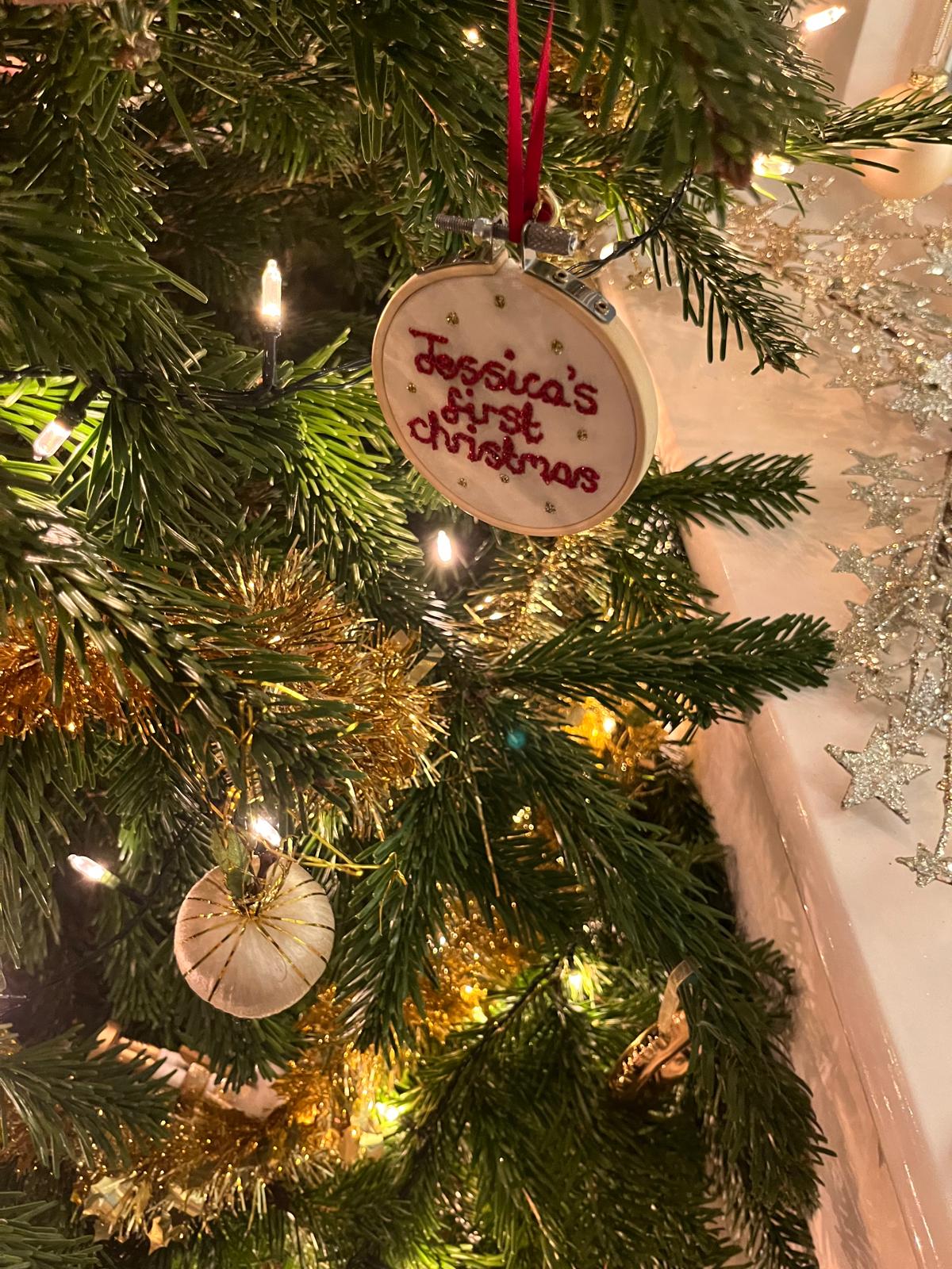 Personalised First Christmas Decoration