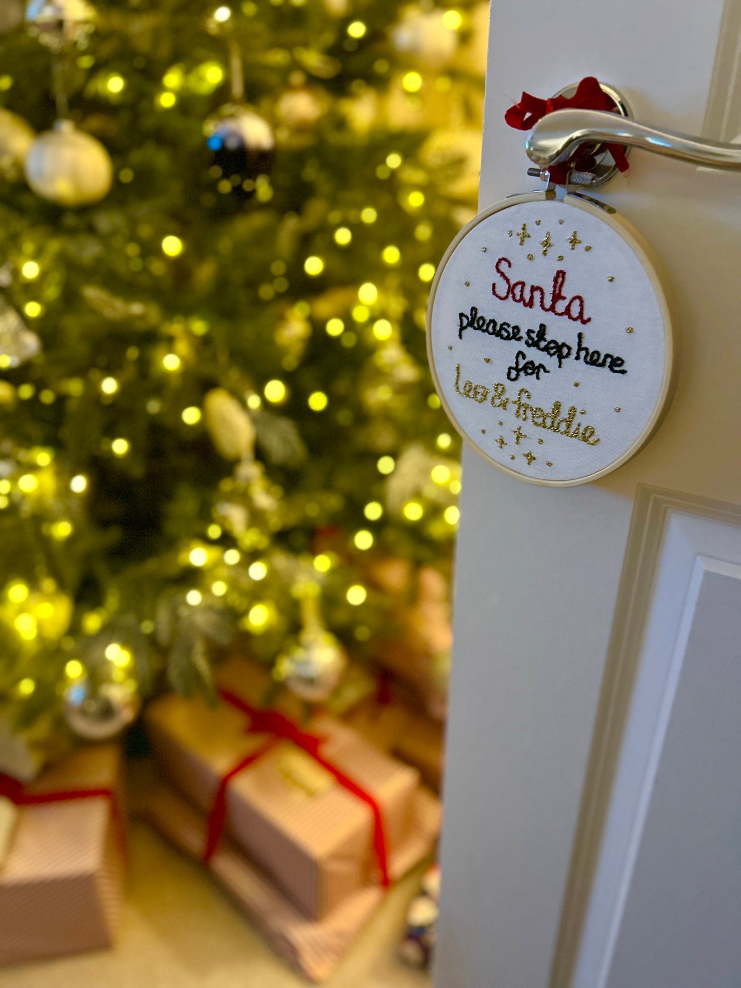 Santa Please Stop Decoration