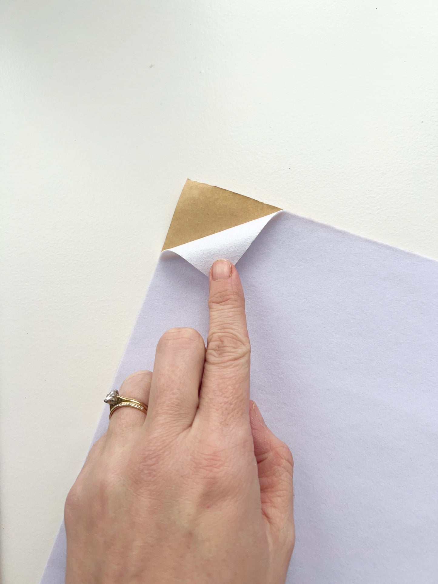 Adhesive Back A4 White Velvet Felt Sheet