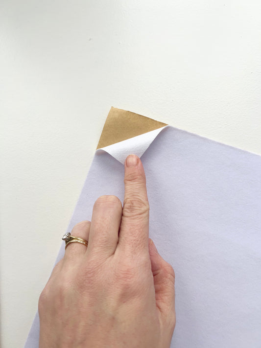 Adhesive Back A4 White Velvet Felt Sheet