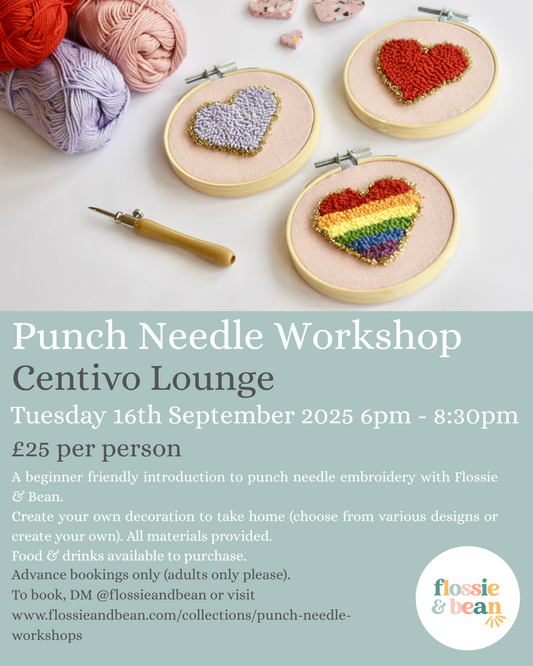 Punch Needle Workshop | Centivo Lounge | 16.09.25 6pm - 8:30pm