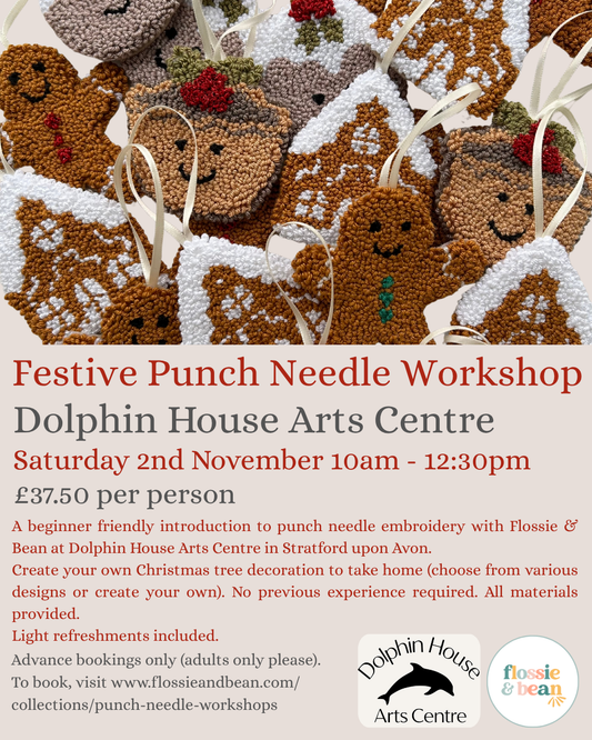 Festive Punch Needle Workshop | Dolphin House Arts Centre | 02.11.25 10am - 12:30pm