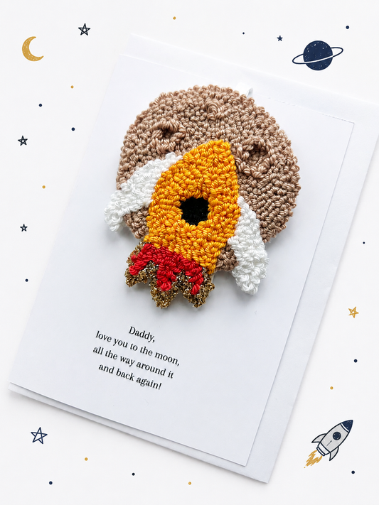 Father’s Day Card I Artemis II & Moon