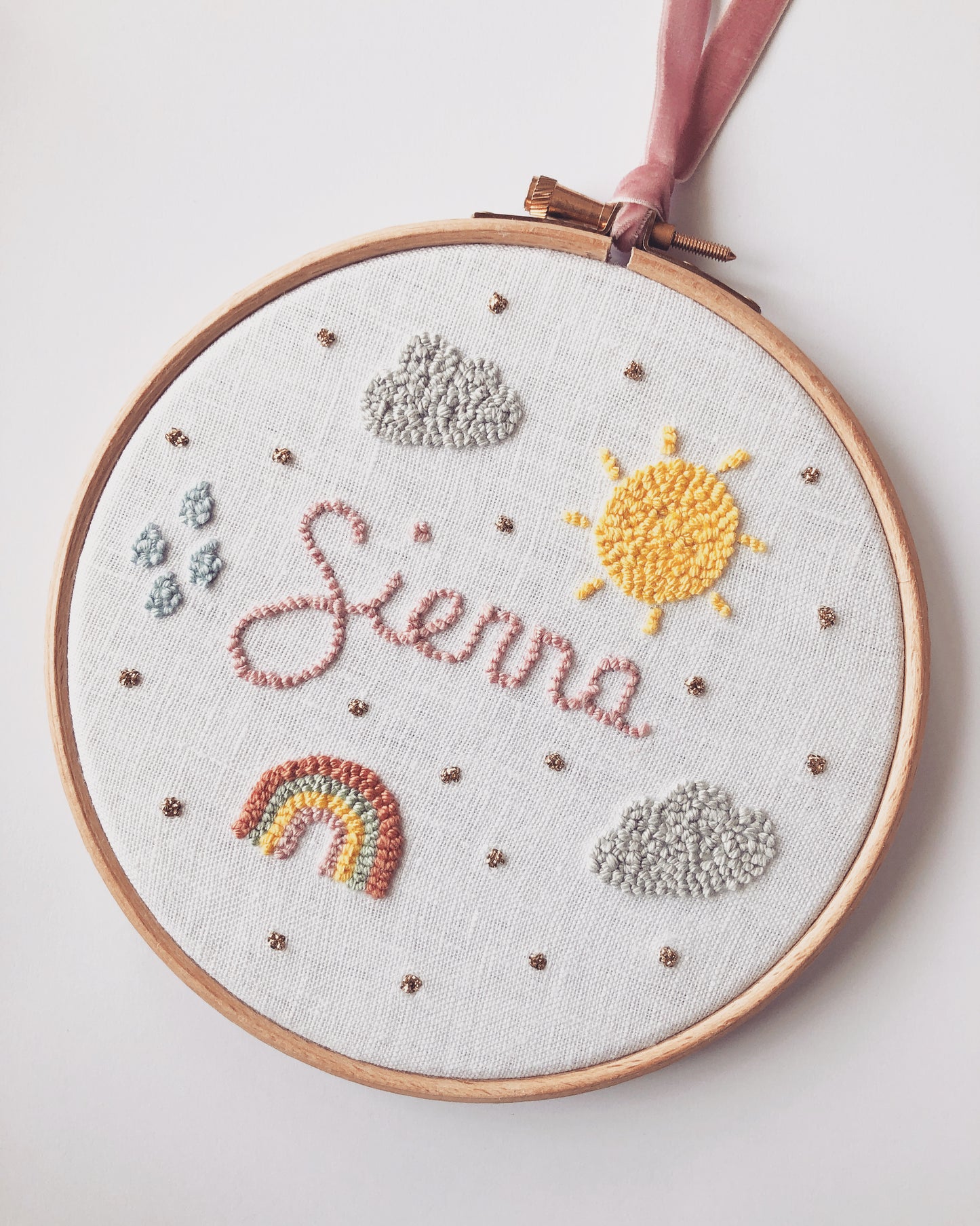 Custom Punch Needle Art | Personalised Name Sign