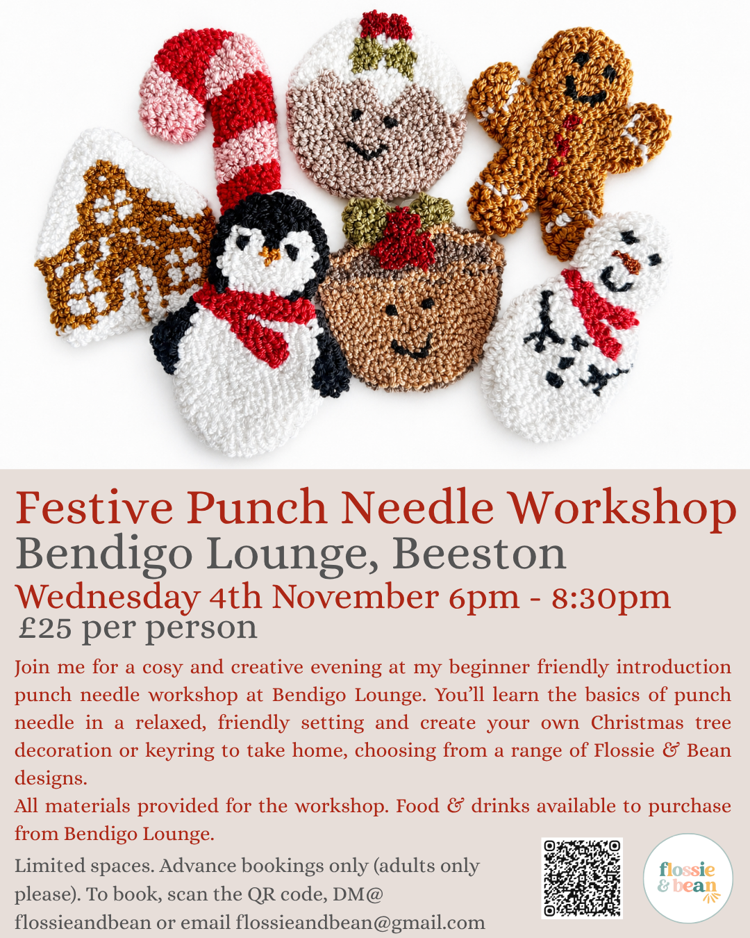 Punch Needle Workshop | Bendigo Lounge | 04.11.26 6pm - 8:30pm