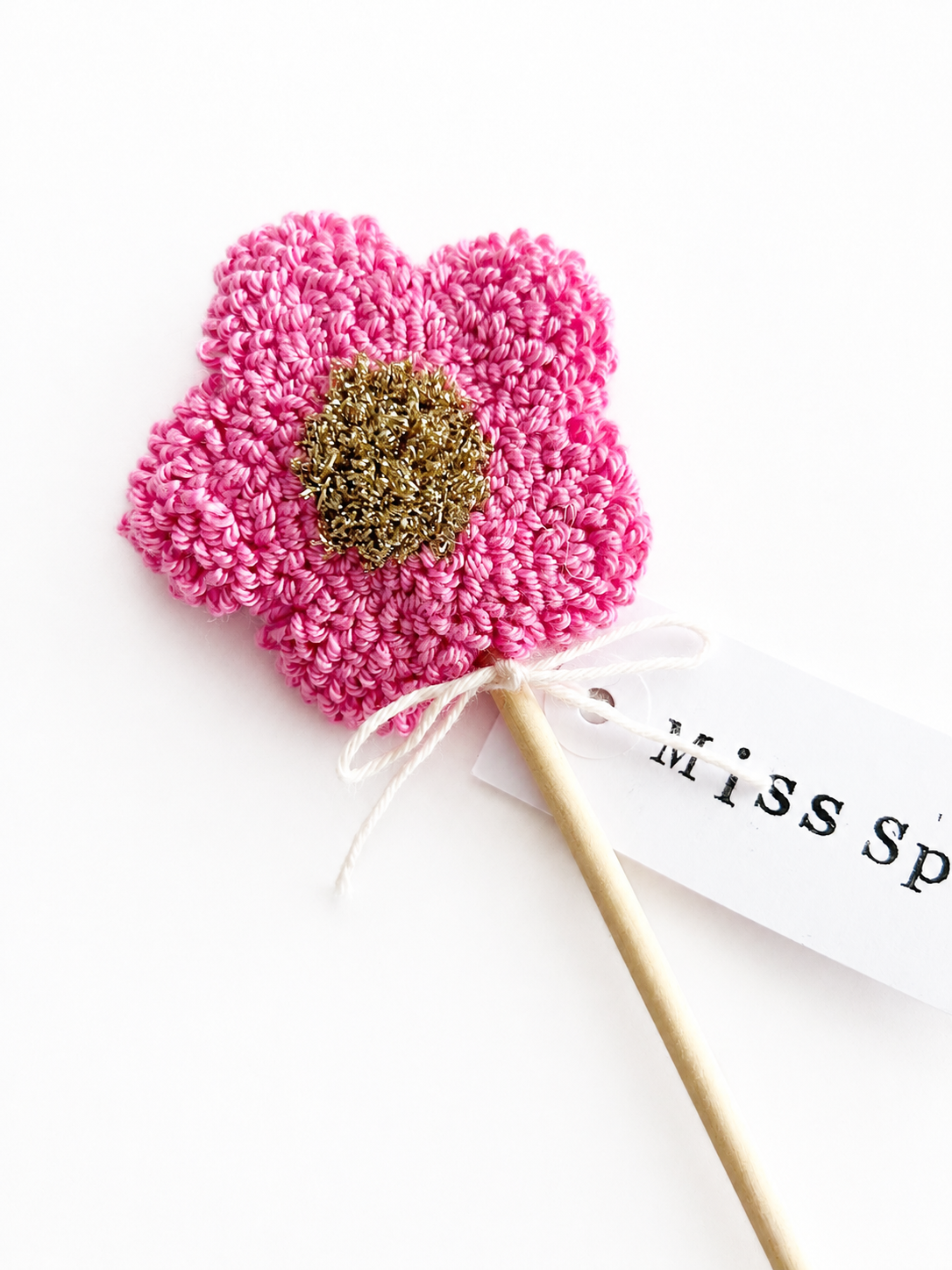Personalised Punch Needle Flower Stem