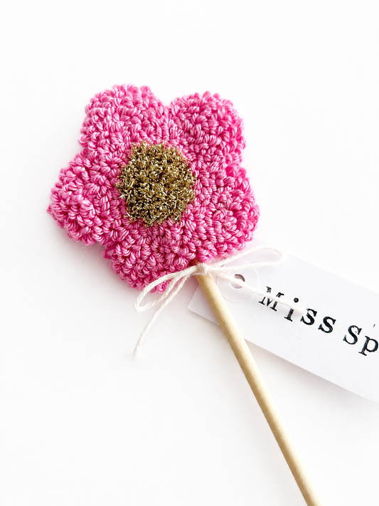 Personalised Punch Needle Flower Stem