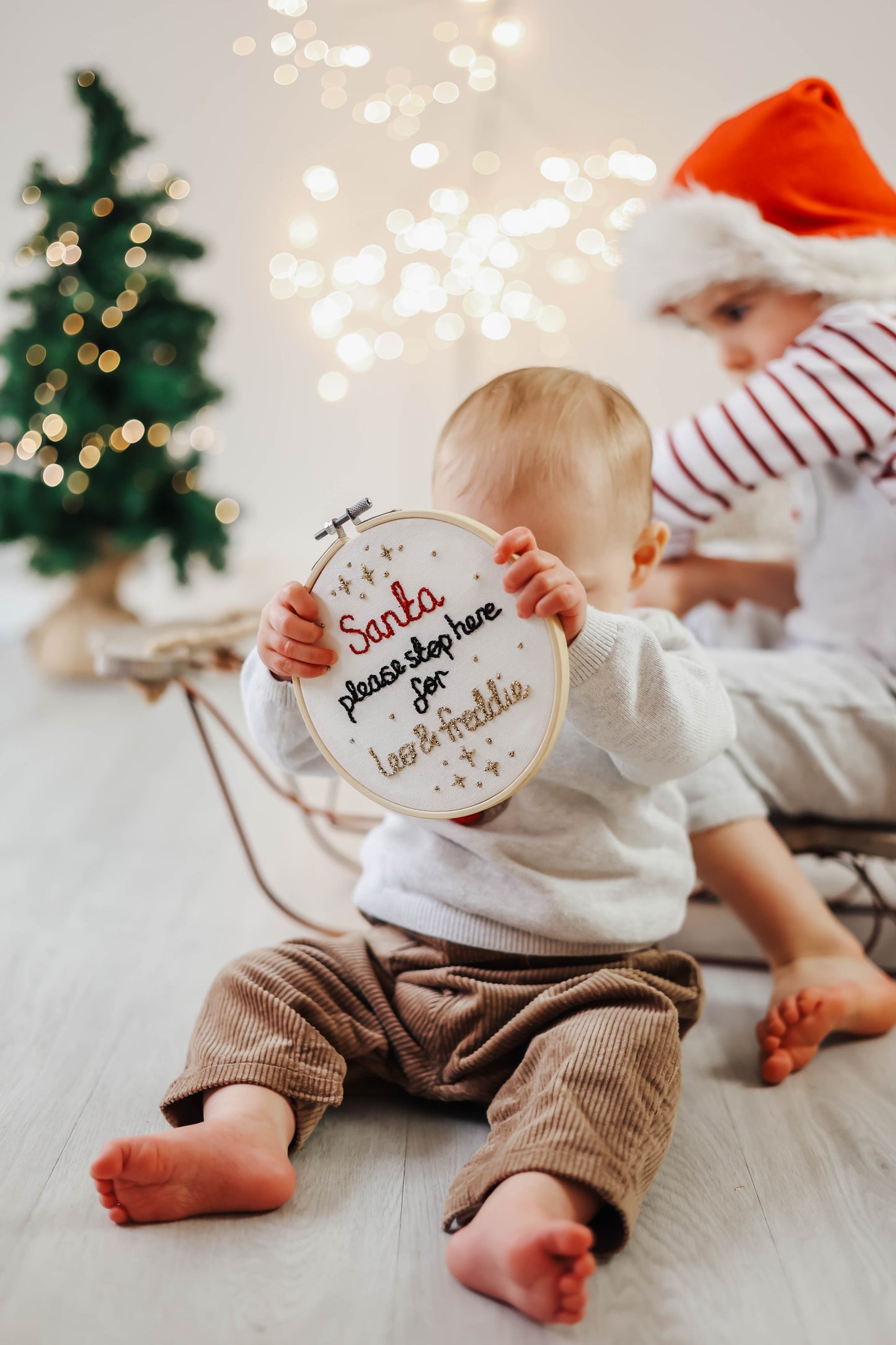 Santa Please Stop Decoration