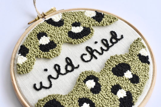 Personalised Leopard Print Hoop