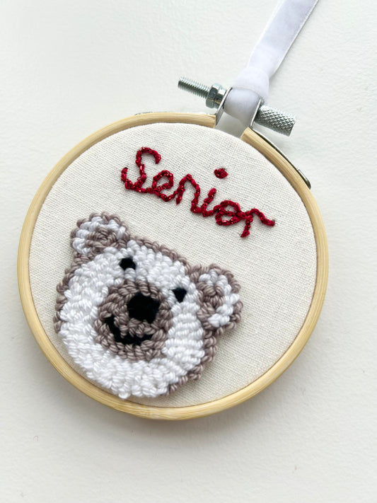 Personalised Polar Bear Decoration