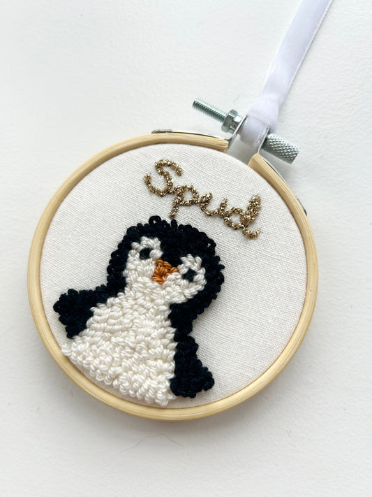 Personalised Penguin Decoration