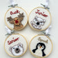 Personalised Arctic Fox Decoration
