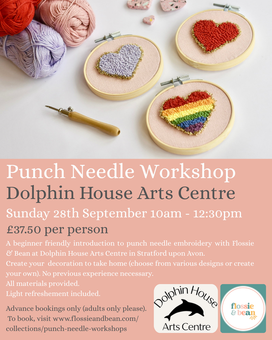 Punch Needle Workshop | Dolphin House Arts Centre | 28.09.25 10am - 12:30pm