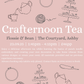 Crafternoon Tea | The Courtyard, Ashby | 23.09.25 1:45pm-4:15pm