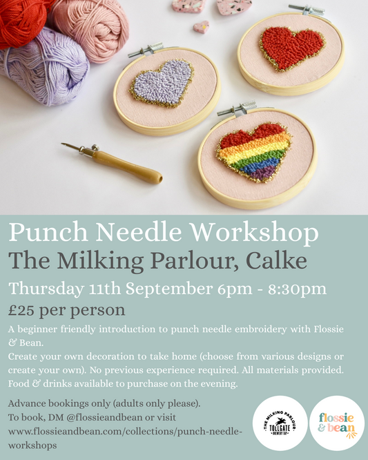 Punch Needle Workshop | The Milking Parlour | 11.09.25 6pm-8:30pm