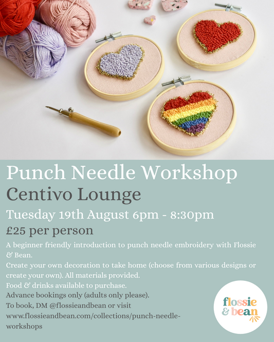 Punch Needle Workshop | Centivo Lounge | 19.08.25 6pm - 8:30pm