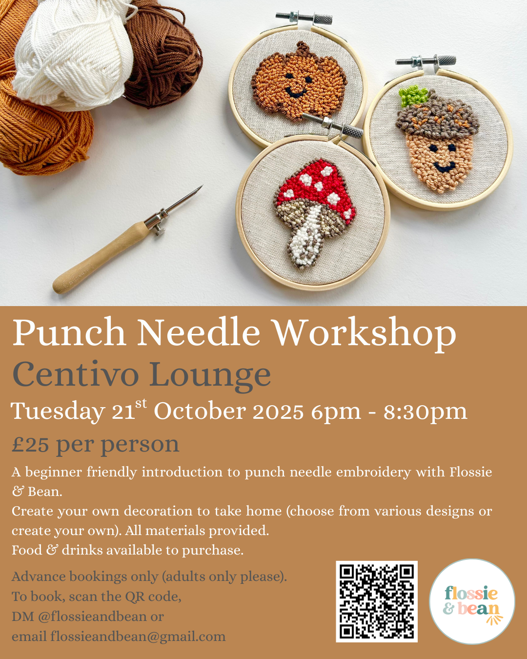 Punch Needle Workshop | Centivo Lounge | 21.10.25 6pm - 8:30pm
