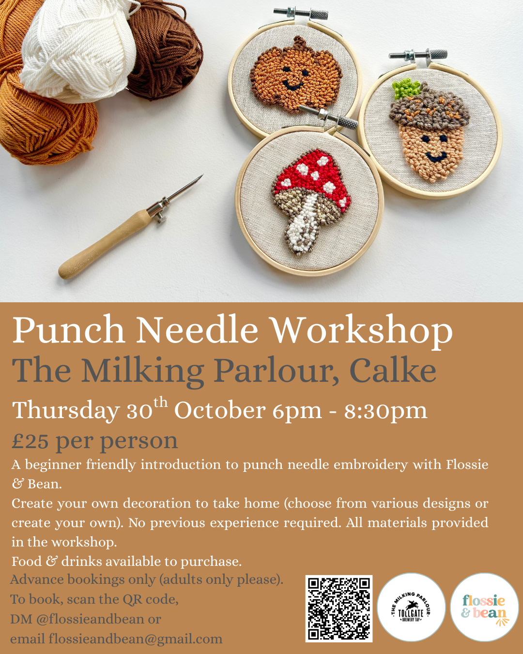 Punch Needle Workshop | The Milking Parlour | 30.10.25 6pm-8:30pm