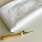 Cotton Linen Blend Fabric (Off-white) - 50cm x 50cm