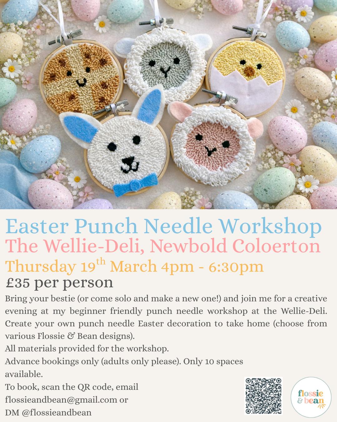 Punch Needle Workshop | The Wellie-Deli | 19.03.26 4pm - 6:30pm