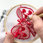 Punch Needle Embroidery Craft Kit | Bow Decoration