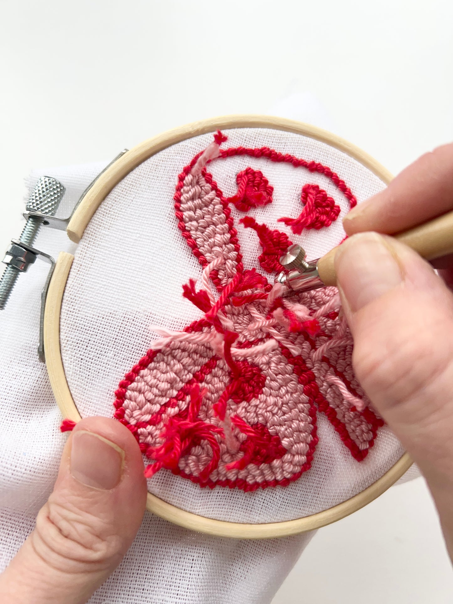 Punch Needle Embroidery Craft Kit | Bow Decoration
