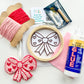 Punch Needle Embroidery Craft Kit | Bow Decoration
