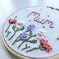 Personalised Wildflower Hoop