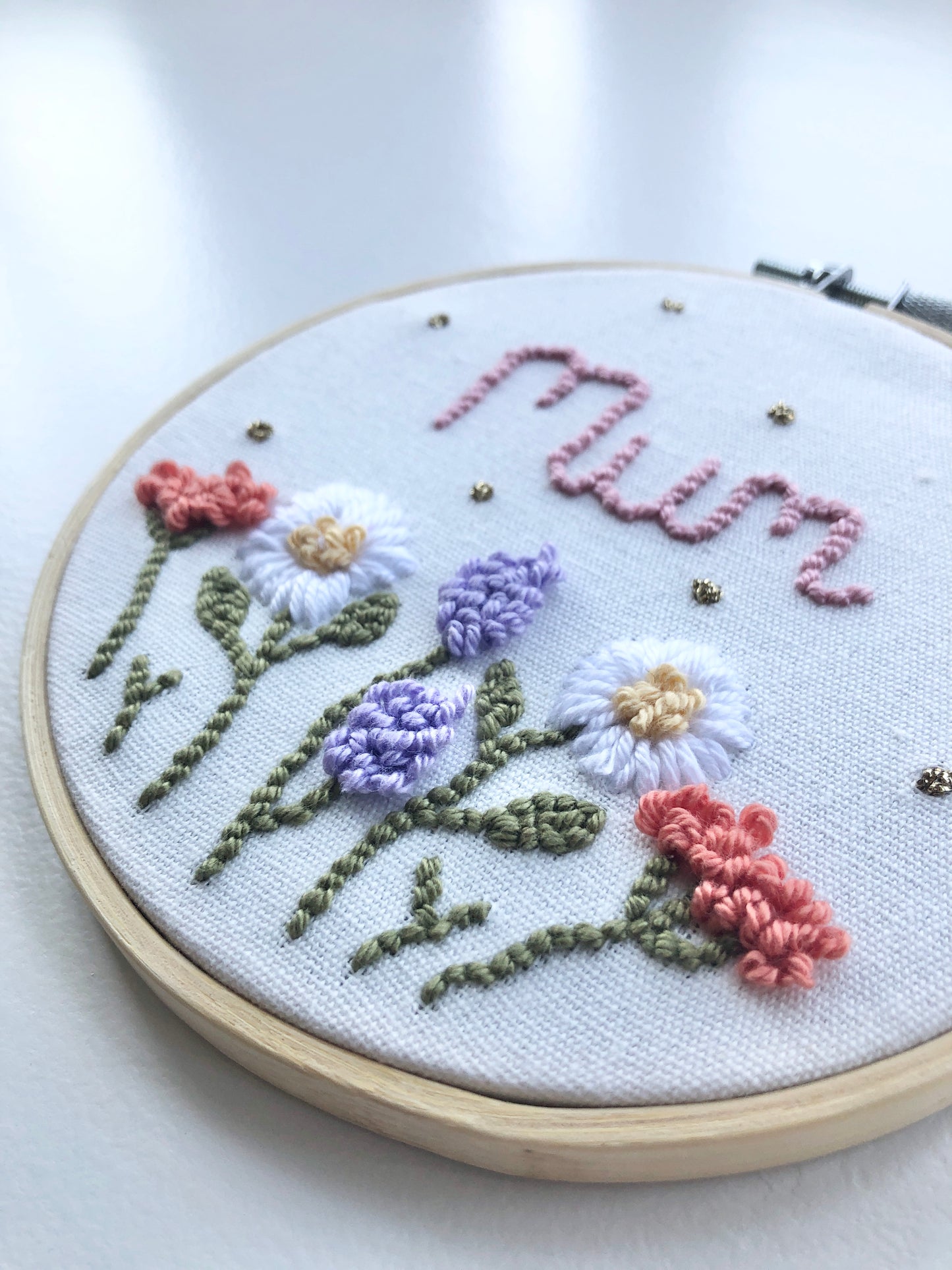 Personalised Wildflower Hoop