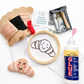 Punch Needle Embroidery Craft Kit | Croissant Decoration