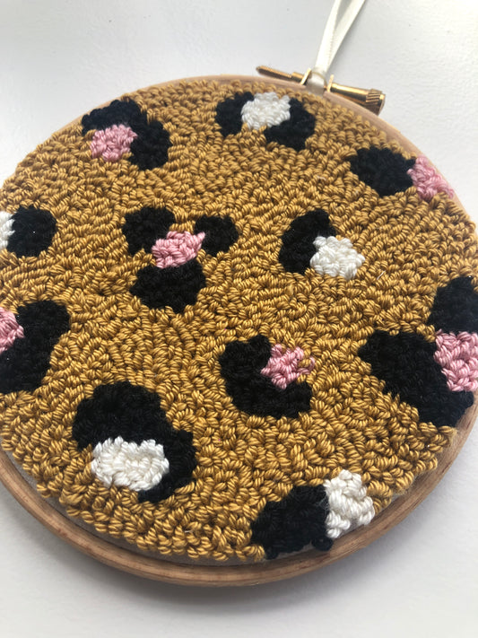 Leopard Print Hoop