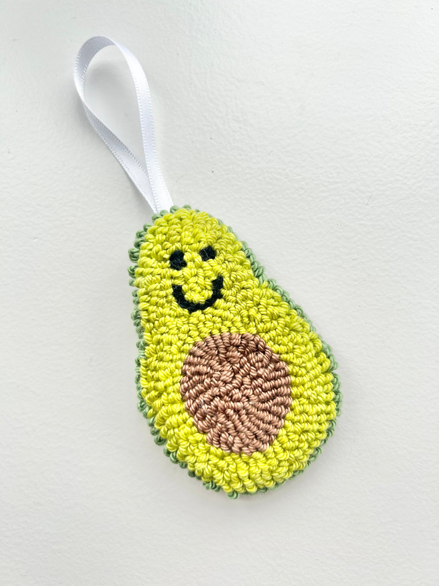 Personalised Avocado Punch Needle Keepsake Card