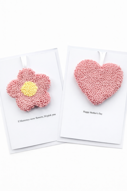 Personalised Flower Punch Needle Keepsake Card