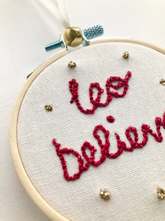 Personalised Believe Decoration