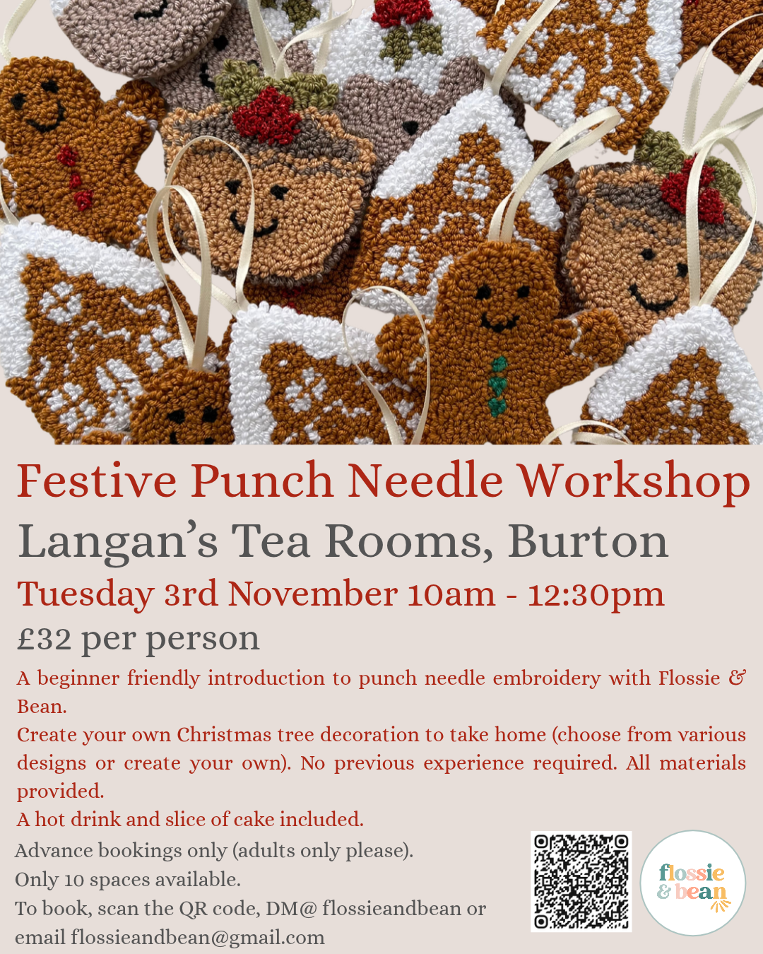 Punch Needle Workshop | Langan’s Tea Rooms | 03.11.26 10am - 12:30pm