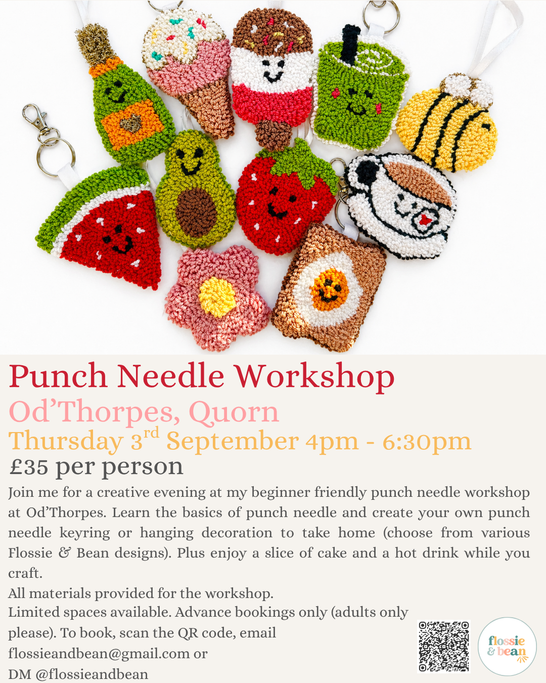 Punch Needle Workshop | Od’Thorpes | 03.09.26 4pm - 6:30pm