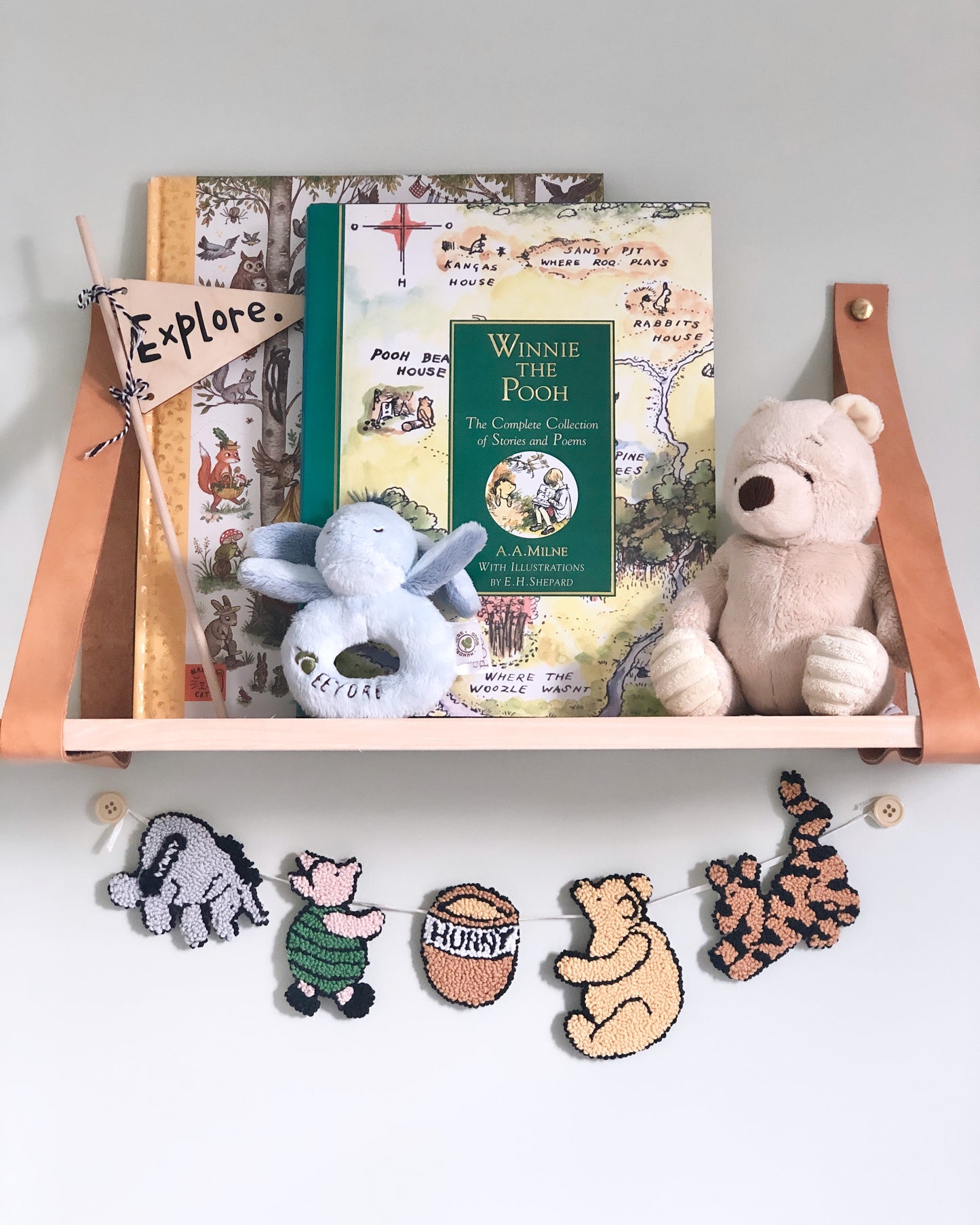 Handmade Winnie the Pooh Garland Nursery Decor