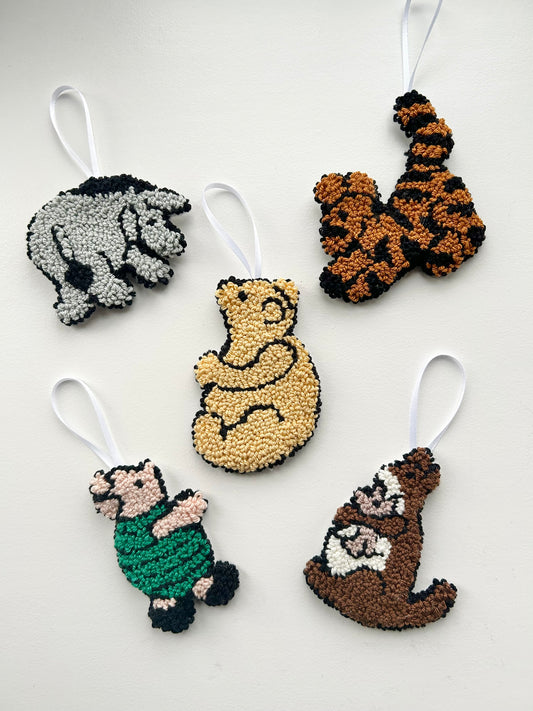 Handmade Winnie the Pooh Character Decorations