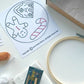 Punch Needle Embroidery Craft Kit | Christmas Tree Decorations